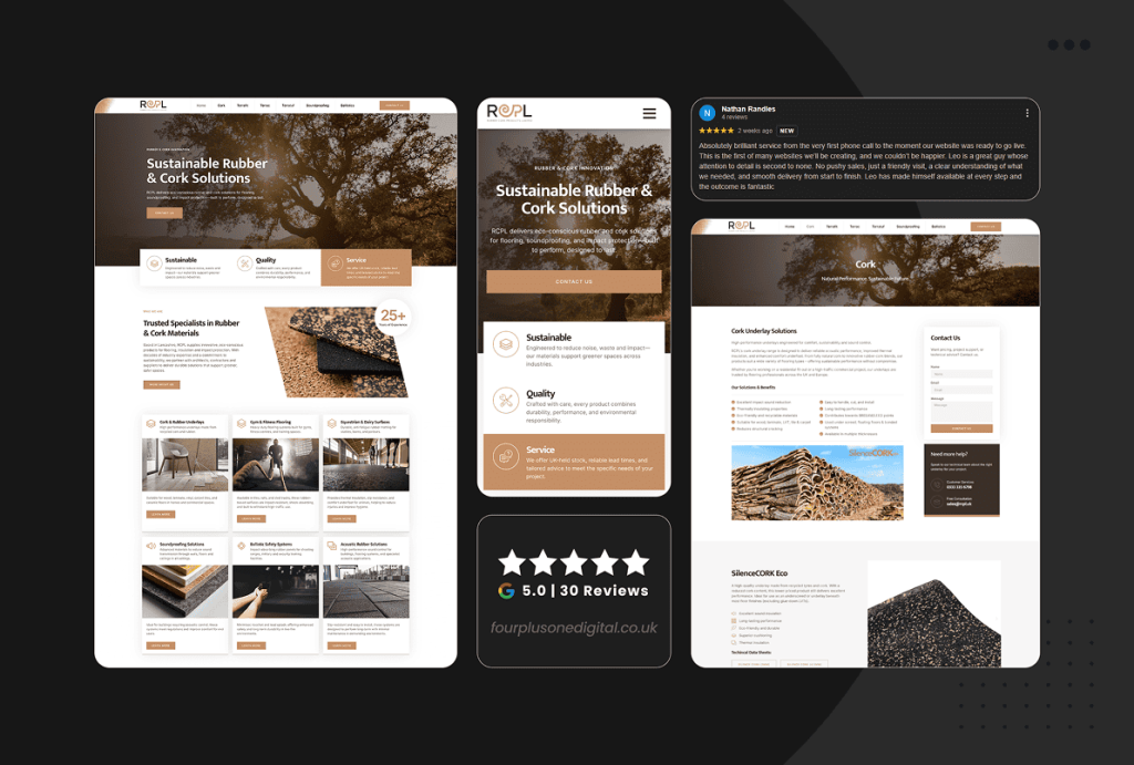 New Website Launch for Rubber Cork Products Ltd